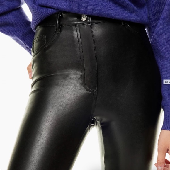 NWT Wilfred Free Charm Pant High-waisted Vegan Leather leggings - Picture 1 of 12